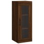 Aparador alto madera contrachapada roble marrón 34,5x34x180 cm de vidaXL, Aparadores - Ref: Foro24-3199392, Precio: 94,62 €, ...