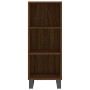 Aparador alto madera contrachapada roble marrón 34,5x34x180 cm de vidaXL, Aparadores - Ref: Foro24-3199392, Precio: 94,62 €, ...