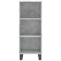 Aparador de madera contrachapada gris hormigón 34,5x34x180 cm de vidaXL, Aparadores - Ref: Foro24-3199389, Precio: 92,04 €, D...