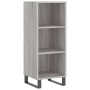 Aparador alto madera contrachapada gris Sonoma 34,5x34x180 cm de vidaXL, Aparadores - Ref: Foro24-3199391, Precio: 95,99 €, D...