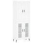 Tall white plywood sideboard 69.5x34x180 cm by vidaXL, Sideboards - Ref: Foro24-3199633, Price: 168,88 €, Discount: %