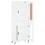 Tall white plywood sideboard 69.5x34x180 cm by vidaXL, Sideboards - Ref: Foro24-3199633, Price: 168,88 €, Discount: %