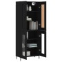 Aparador alto madera contrachapada negro 69,5x34x180 cm de vidaXL, Aparadores - Ref: Foro24-3199634, Precio: 167,90 €, Descue...