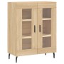 High oak-colored plywood sideboard 69.5x34x180 cm by vidaXL, Sideboards - Ref: Foro24-3199636, Price: 145,44 €, Discount: %