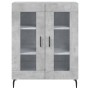 Aparador alto madera contrachapada gris hormigón 69,5x34x180 cm de vidaXL, Aparadores - Ref: Foro24-3199637, Precio: 145,25 €...