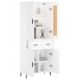 Tall white plywood sideboard 69.5x34x180 cm by vidaXL, Sideboards - Ref: Foro24-3199889, Price: 181,02 €, Discount: %