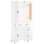 Tall white plywood sideboard 69.5x34x180 cm by vidaXL, Sideboards - Ref: Foro24-3199889, Price: 181,02 €, Discount: %