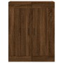 Aparador alto madera contrachapada marrón roble 69,5x34x180 cm de vidaXL, Aparadores - Ref: Foro24-3199640, Precio: 168,11 €,...