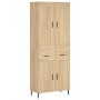 High oak-colored plywood sideboard 69.5x34x180 cm by vidaXL, Sideboards - Ref: Foro24-3199892, Price: 145,99 €, Discount: %