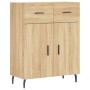 High oak-colored plywood sideboard 69.5x34x180 cm by vidaXL, Sideboards - Ref: Foro24-3199892, Price: 145,99 €, Discount: %