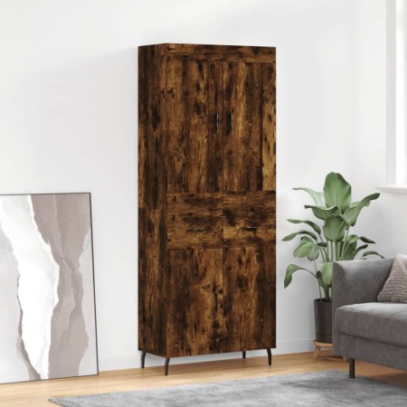 Tall smoked oak plywood sideboard 69.5x34x180 cm by vidaXL, Sideboards - Ref: Foro24-3199894, Price: 166,60 €, Discount: %