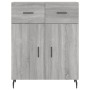 Aparador alto madera contrachapada gris sonoma 69,5x34x180 cm de vidaXL, Aparadores - Ref: Foro24-3199895, Precio: 151,58 €, ...