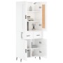 Tall white glossy plywood sideboard 69.5x34x180 cm by vidaXL, Sideboards - Ref: Foro24-3199891, Price: 162,99 €, Discount: %