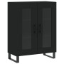 Tall black plywood sideboard 69.5x34x180 cm by vidaXL, Sideboards - Ref: Foro24-3199642, Price: 184,30 €, Discount: %