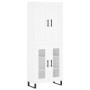 Tall white plywood sideboard 69.5x34x180 cm by vidaXL, Sideboards - Ref: Foro24-3199641, Price: 157,99 €, Discount: %