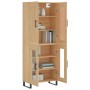 Aparador alto madera contrachapada color roble 69,5x34x180 cm de vidaXL, Aparadores - Ref: Foro24-3199644, Precio: 168,99 €, ...