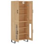 Aparador alto madera contrachapada color roble 69,5x34x180 cm de vidaXL, Aparadores - Ref: Foro24-3199644, Precio: 168,99 €, ...