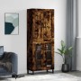 Tall smoked oak plywood highboard 69.5x34x180 cm by vidaXL, Sideboards - Ref: Foro24-3199646, Price: 149,27 €, Discount: %