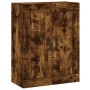 Tall smoked oak plywood highboard 69.5x34x180 cm by vidaXL, Sideboards - Ref: Foro24-3199646, Price: 149,27 €, Discount: %