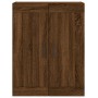 Aparador alto madera contrachapada marrón roble 69,5x34x180 cm de vidaXL, Aparadores - Ref: Foro24-3199648, Precio: 157,99 €,...