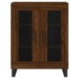 Aparador alto madera contrachapada marrón roble 69,5x34x180 cm de vidaXL, Aparadores - Ref: Foro24-3199648, Precio: 157,99 €,...