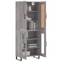 Aparador alto madera contrachapada gris sonoma 69,5x34x180 cm de vidaXL, Aparadores - Ref: Foro24-3199647, Precio: 156,15 €, ...