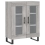 Aparador alto madera contrachapada gris sonoma 69,5x34x180 cm de vidaXL, Aparadores - Ref: Foro24-3199647, Precio: 156,15 €, ...