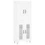 Aparador alto madera contrachapada blanco 69,5x34x180 cm de vidaXL, Aparadores - Ref: Foro24-3199649, Precio: 158,99 €, Descu...