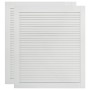 Wardrobe door slats 2 pcs white pine wood 69x59.4 cm by vidaXL, cabinet doors - Ref: Foro24-151167, Price: 69,64 €, Discount: %