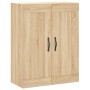 Aparador alto madera contrachapada color roble 69,5x34x180 cm de vidaXL, Aparadores - Ref: Foro24-3199652, Precio: 136,28 €, ...