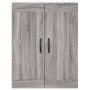 Aparador alto madera contrachapada gris sonoma 69,5x34x180 cm de vidaXL, Aparadores - Ref: Foro24-3199655, Precio: 151,99 €, ...