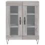 Aparador alto madera contrachapada gris sonoma 69,5x34x180 cm de vidaXL, Aparadores - Ref: Foro24-3199655, Precio: 151,99 €, ...