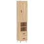 Sonoma oak plywood sideboard 34.5x34x180 cm by vidaXL, Sideboards - Ref: Foro24-3200236, Price: 99,99 €, Discount: %