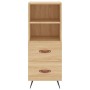 Sonoma oak plywood sideboard 34.5x34x180 cm by vidaXL, Sideboards - Ref: Foro24-3200236, Price: 99,99 €, Discount: %