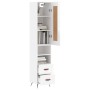 Tall white glossy plywood sideboard 34.5x34x180 cm by vidaXL, Sideboards - Ref: Foro24-3200235, Price: 110,82 €, Discount: %