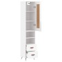 Tall white glossy plywood sideboard 34.5x34x180 cm by vidaXL, Sideboards - Ref: Foro24-3200235, Price: 110,82 €, Discount: %