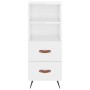 Tall white glossy plywood sideboard 34.5x34x180 cm by vidaXL, Sideboards - Ref: Foro24-3200235, Price: 110,82 €, Discount: %