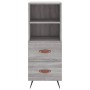 Aparador alto madera contrachapada gris Sonoma 34,5x34x180 cm de vidaXL, Aparadores - Ref: Foro24-3200239, Precio: 103,53 €, ...