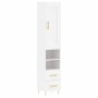 Aparador alto madera contrachapada blanco 34,5x34x180 cm de vidaXL, Aparadores - Ref: Foro24-3200249, Precio: 103,99 €, Descu...