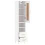 Aparador alto madera contrachapada blanco 34,5x34x180 cm de vidaXL, Aparadores - Ref: Foro24-3200249, Precio: 103,99 €, Descu...