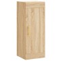 Aparador de madera contrachapada roble Sonoma 34,5x34x180 cm de vidaXL, Aparadores - Ref: Foro24-3200252, Precio: 100,99 €, D...