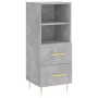 Concrete gray plywood sideboard 34.5x34x180 cm by vidaXL, Sideboards - Ref: Foro24-3200253, Price: 101,58 €, Discount: %