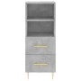 Aparador de madera contrachapada gris hormigón 34,5x34x180 cm de vidaXL, Aparadores - Ref: Foro24-3200253, Precio: 101,58 €, ...