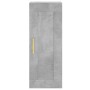 Aparador de madera contrachapada gris hormigón 34,5x34x180 cm de vidaXL, Aparadores - Ref: Foro24-3200253, Precio: 101,58 €, ...