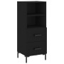 Black plywood sideboard 34.5x34x180 cm by vidaXL, Sideboards - Ref: Foro24-3200258, Price: 109,28 €, Discount: %