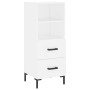 Aparador alto madera contrachapada blanco 34,5x34x180 cm de vidaXL, Aparadores - Ref: Foro24-3200257, Precio: 115,05 €, Descu...