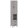 Aparador alto madera contrachapada gris Sonoma 34,5x34x180 cm de vidaXL, Aparadores - Ref: Foro24-3200263, Precio: 108,99 €, ...