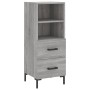 Aparador alto madera contrachapada gris Sonoma 34,5x34x180 cm de vidaXL, Aparadores - Ref: Foro24-3200263, Precio: 108,99 €, ...