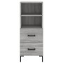 Aparador alto madera contrachapada gris Sonoma 34,5x34x180 cm de vidaXL, Aparadores - Ref: Foro24-3200263, Precio: 108,99 €, ...