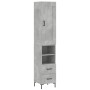 Gray concrete plywood sideboard 34.5x34x180 cm by vidaXL, Sideboards - Ref: Foro24-3200261, Price: 105,27 €, Discount: %